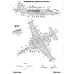 Foxbot 48-065 Decals Stencils for Su-25 Ukrainian Air Forces Scale 1:48 for Aircraft Plastic Model Kit
