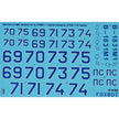 Foxbot 48-068 Decals Numbers for Su-27UBM-1 Ukrainian Air Forces, digital camouflage Scale 1:48