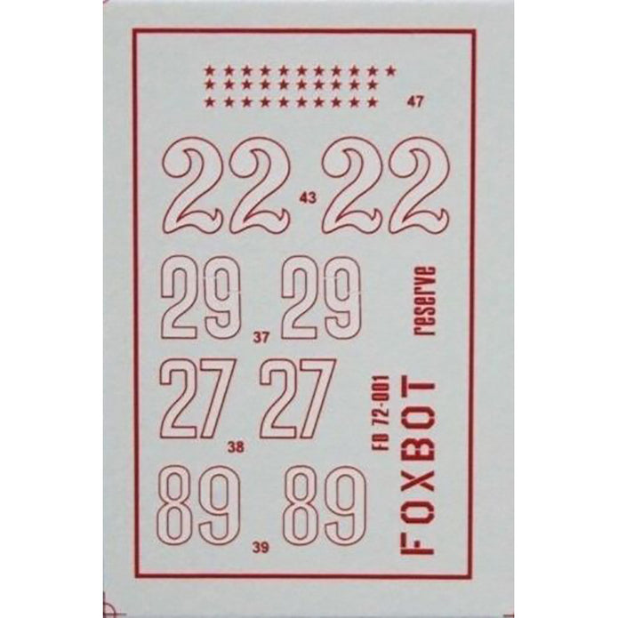 Foxbot 72-001 Decals Soviet interceptor and fighter aircraft Yak-9 M/T/TD/K Scale 1:72 for Aircraft Plastic Model Kit