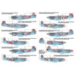 Foxbot 72-001 Decals Soviet interceptor and fighter aircraft Yak-9 M/T/TD/K Scale 1:72 for Aircraft Plastic Model Kit