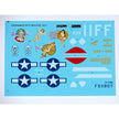 Foxbot 72-008 Decals Douglas A-20 Boston Pin-Up Nose Art and Stencils (Part III) Scale 1:72 for Aircraft Plastic Model Kit