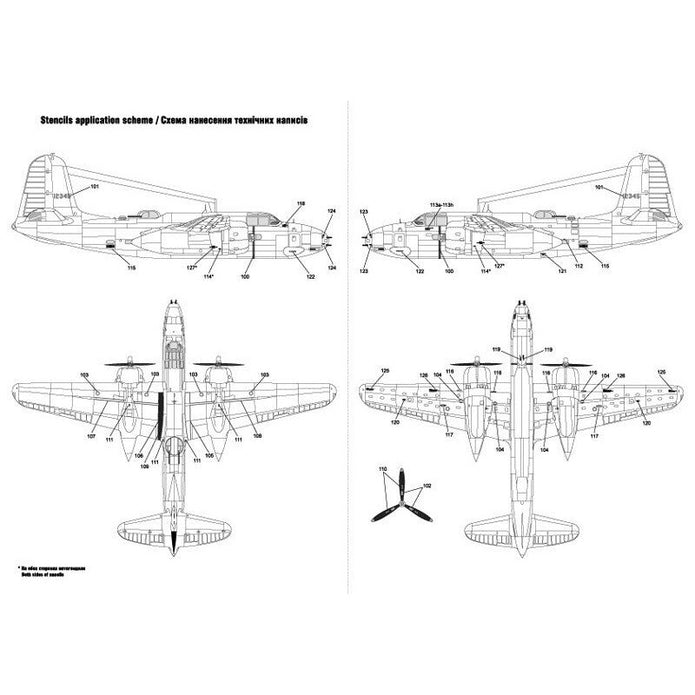 Foxbot 72-008 Decals Douglas A-20 Boston Pin-Up Nose Art and Stencils (Part III) Scale 1:72 for Aircraft Plastic Model Kit