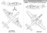 Foxbot 72-012 Decals Stencils for North American B-25C/D/J Mitchell Scale 1:72 for Aircraft Plastic Model Kit