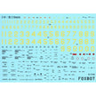 Foxbot 72-013 Decals Stencils for Douglas C-47 / DC-3 Scale 1:72 for Aircraft Plastic Model Kit