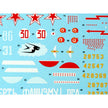 Foxbot 72-014 Decals Red Snake: Soviet Bell P-39 Airacobras Scale 1:72 for Aircraft Plastic Model Kit
