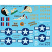 Foxbot 72-025 Decals U.S.A.F. North American B-25C/D Mitchell Pin-Up Nose Art and Stencils (Part III) Scale 1:72