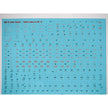 Foxbot 72-038 Decals Stencils for MiG-25 Foxbat Scale 1:72 for Aircraft Plastic Model Kit
