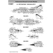 Foxbot 72-038 Decals Stencils for MiG-25 Foxbat Scale 1:72 for Aircraft Plastic Model Kit