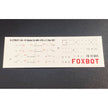 Foxbot 72-044 1:72 Decal: Stencils for Soviet Short-range air-to-air Missile R-27ER/ET (AA-10 Alamo) and AKU-470 Pylon (Ver.02)