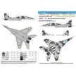 Foxbot 72-071A Decals Ukrainian Digital Falcons: MiG-29 (9-13) with masks Scale 1:72 for Aircraft Plastic Model Kit