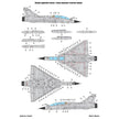 Foxbot 72-073 Decals Dassault Mirage 2000N and Stencils Scale 1:72 for Aircraft Plastic Model Kit