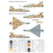Foxbot 72-073 Decals Dassault Mirage 2000N and Stencils Scale 1:72 for Aircraft Plastic Model Kit