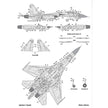 Foxbot 72-075 Decals Stencils for Su-27S/P & Su-27UB/UBM-1 Ukrainian Air Forces Scale 1:72 for Aircraft Plastic Model Kit