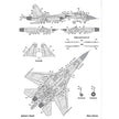 Foxbot 72-077T Decals Su-27S & Su-27UB Ukrainian Air Forces, geometric camouflage Scale 1:72 for Aircraft Plastic Model Kit