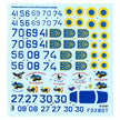 Foxbot 72-077 Decals Su-27S & Su-27UB Ukrainian Air Forces, geometric camouflage Scale 1:72 for Aircraft Plastic Model Kit