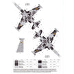 Foxbot FM 32-001 Masks for digital camouflage of Su-25M1 Ukrainian Air Forces Scale 1:32 for Aircraft Plastic Model Kit