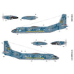 Foxbot FM 72-014 Masks for Antonov An-26B, 
