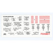 Foxbot 32-038 Decals Stencils for Missile S-25 with death wishes, Ukranian Air Forces Scale 1:32