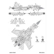 Foxbot 48-093 Decals Stencils for Su-27 and Su-27UB Ukrainian Air Forces Scale 1:48 for Aircraft Plastic Model Kit