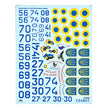 Foxbot 48-095T Decals Su-27 and Su-27UB Ukrainian Air Forces, with Geometric Camouflage and Stencils Scale 1:48