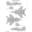 Foxbot 72-062 Decals Stencils for MiG-29 Fulcrum Scale 1:72 for Aircraft Plastic Model Kit
