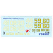 Foxbot 72-080T Decals Sukhoi Su-24M/MR, Digital dragons, Ukrainian Air Force with Stencils Scale 1:72