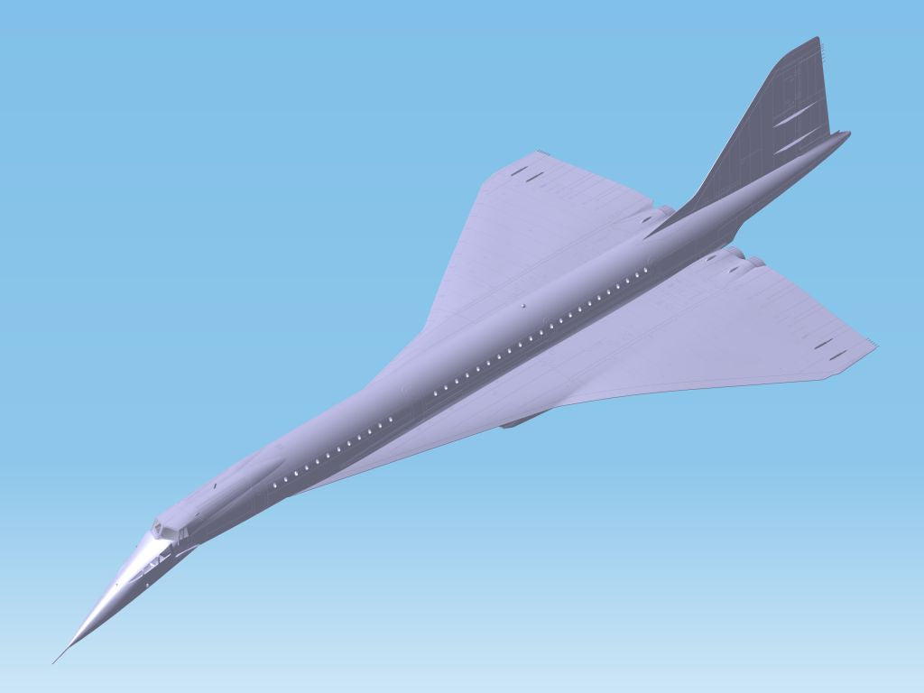 ICM 14401 Plastic aircraft model kit Scale 1/44 Tupolev Tu-144 Soviet airliner