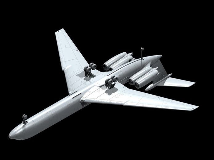 ICM 14405 Plastic aircraft model kit Scale 1:144 Ilyushin-62M Soviet airliner