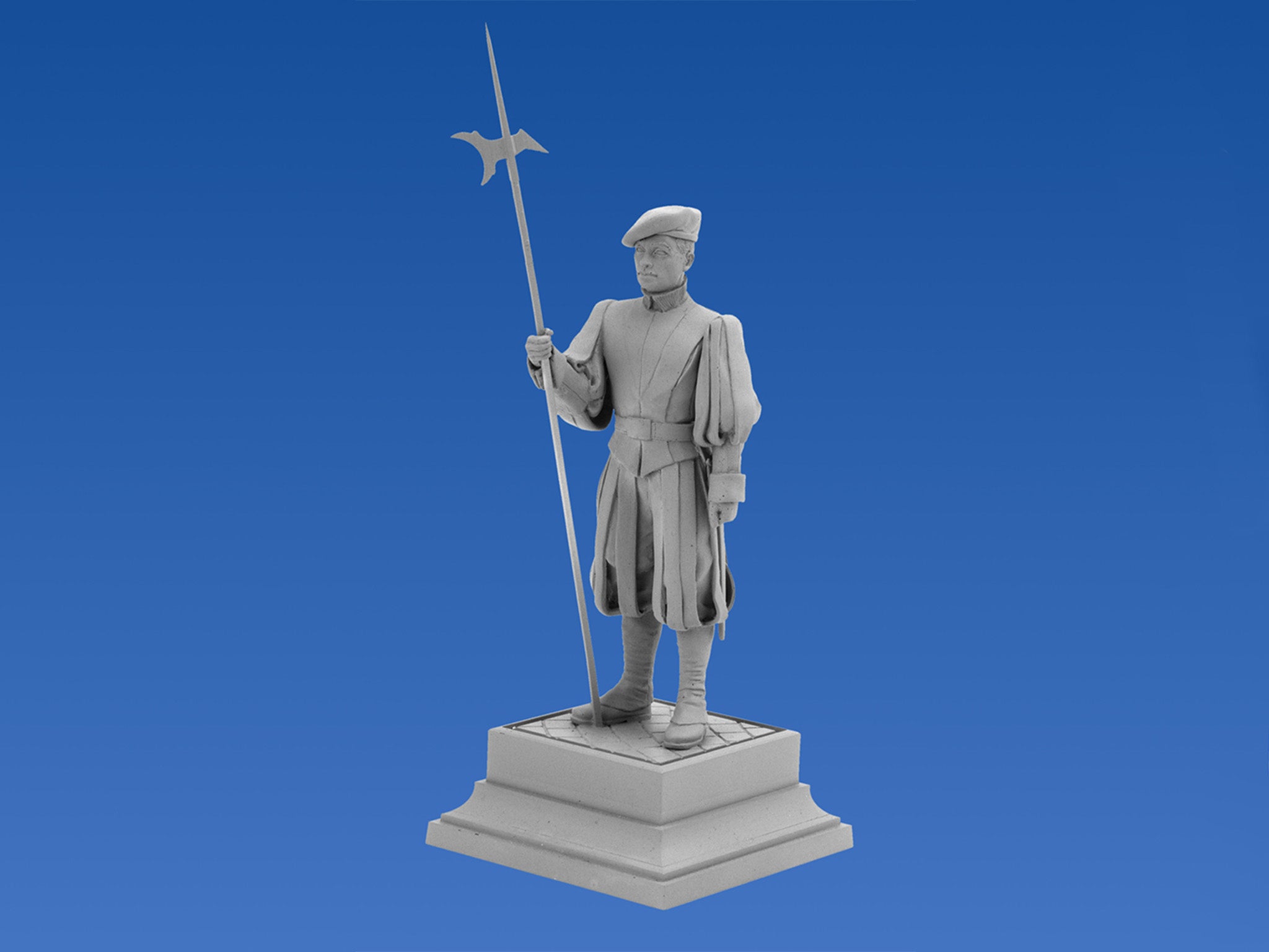 ICM 16002 Plastic model figures kit Scale 1:16 Vatican swiss guard - kits models