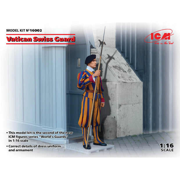 ICM 16002 Plastic model figures kit Scale 1:16 Vatican swiss guard - kits models