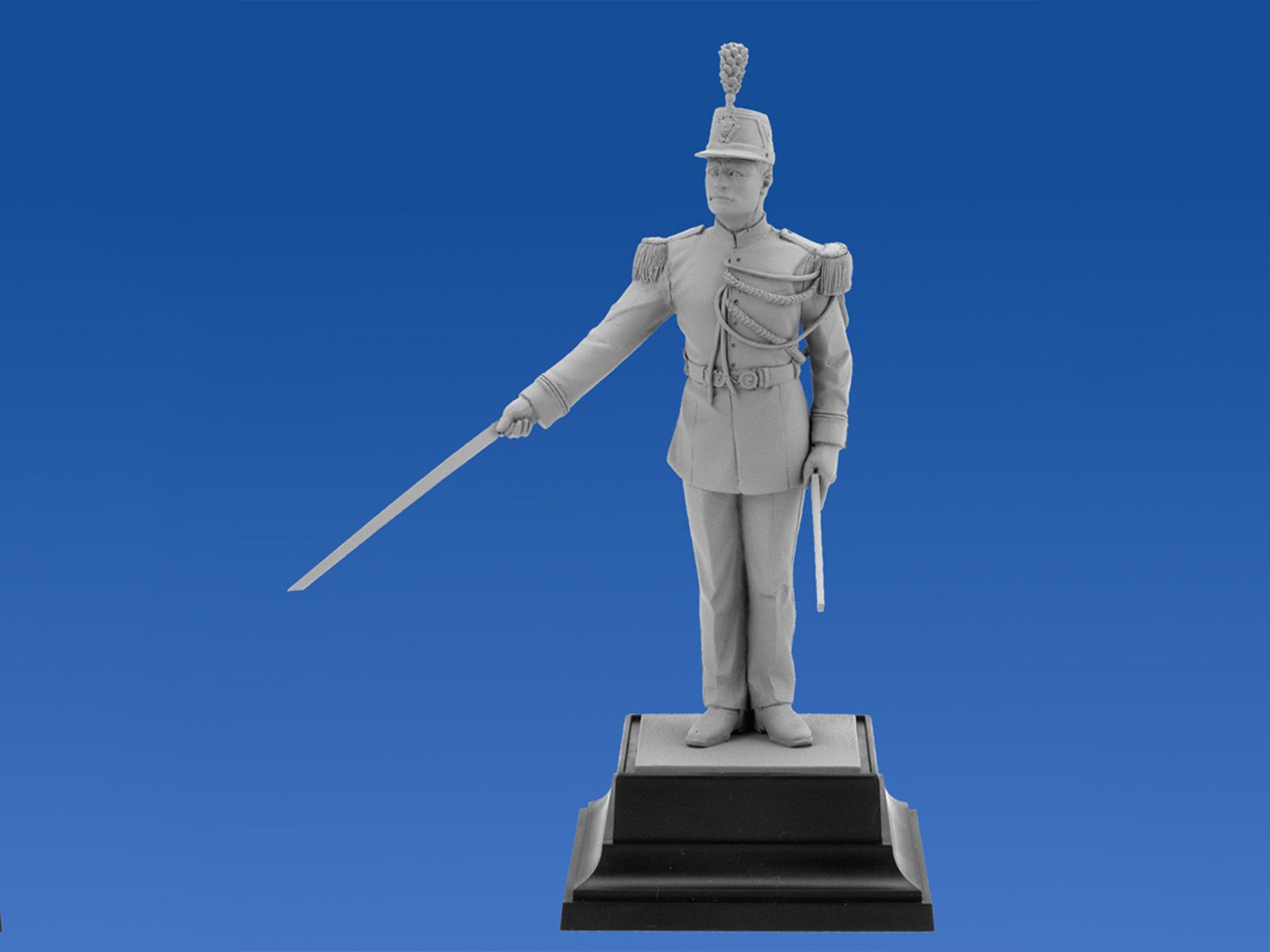 ICM 16004 Plastic model kit figures Scale 1:16 French republican guard officer