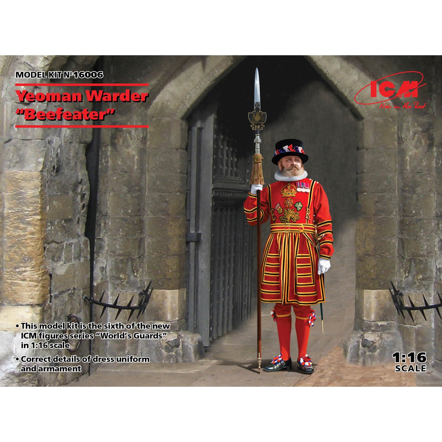 ICM 16006 Plastic model kit Scale 1:16 Yeoman Warder 