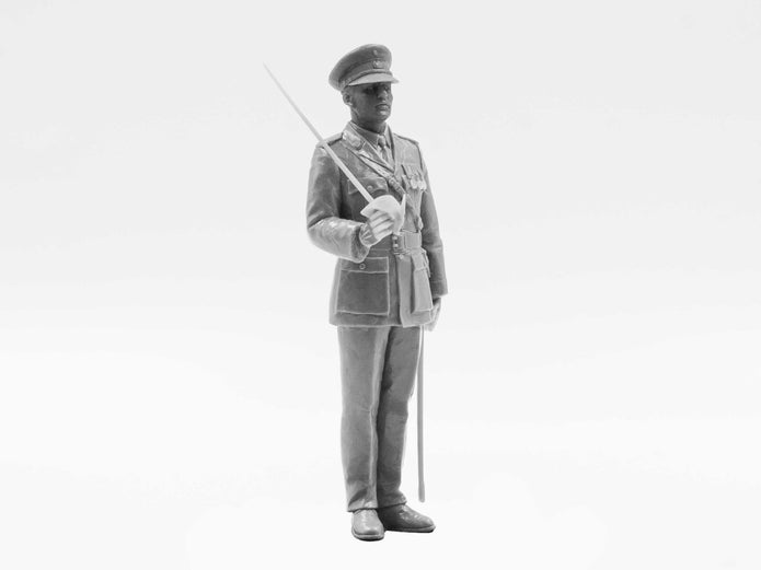 ICM 16012 Plastic model kit figures Scale 1:16 Royal Marines officer models kits