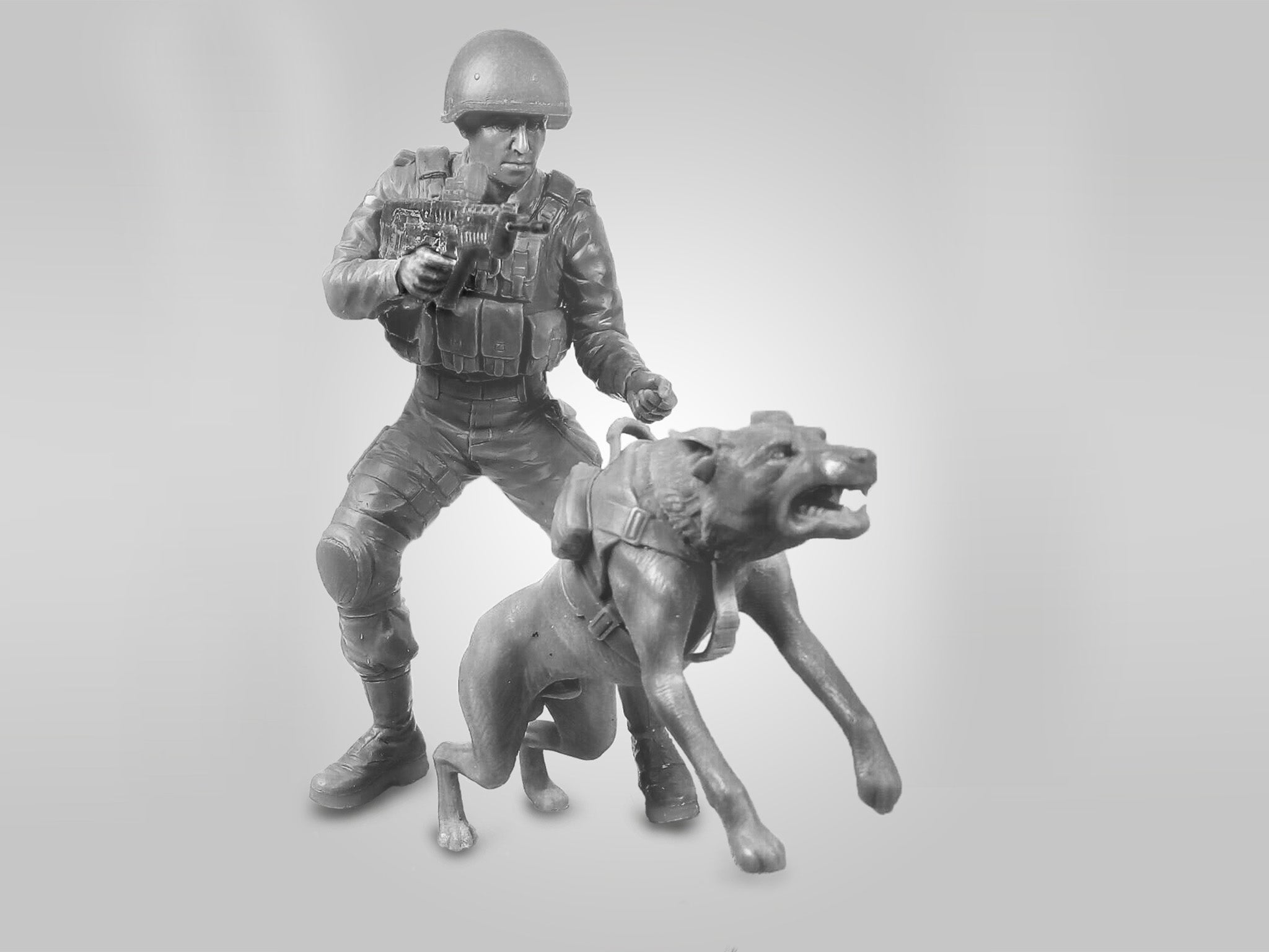 ICM 16102 Plastic model figures kit Scale 1:16 IDF K-9 Unitz OKETZ - kits models