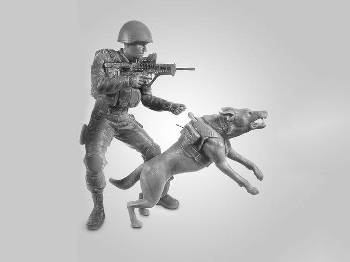 ICM 16102 Plastic model figures kit Scale 1:16 IDF K-9 Unitz OKETZ - kits models