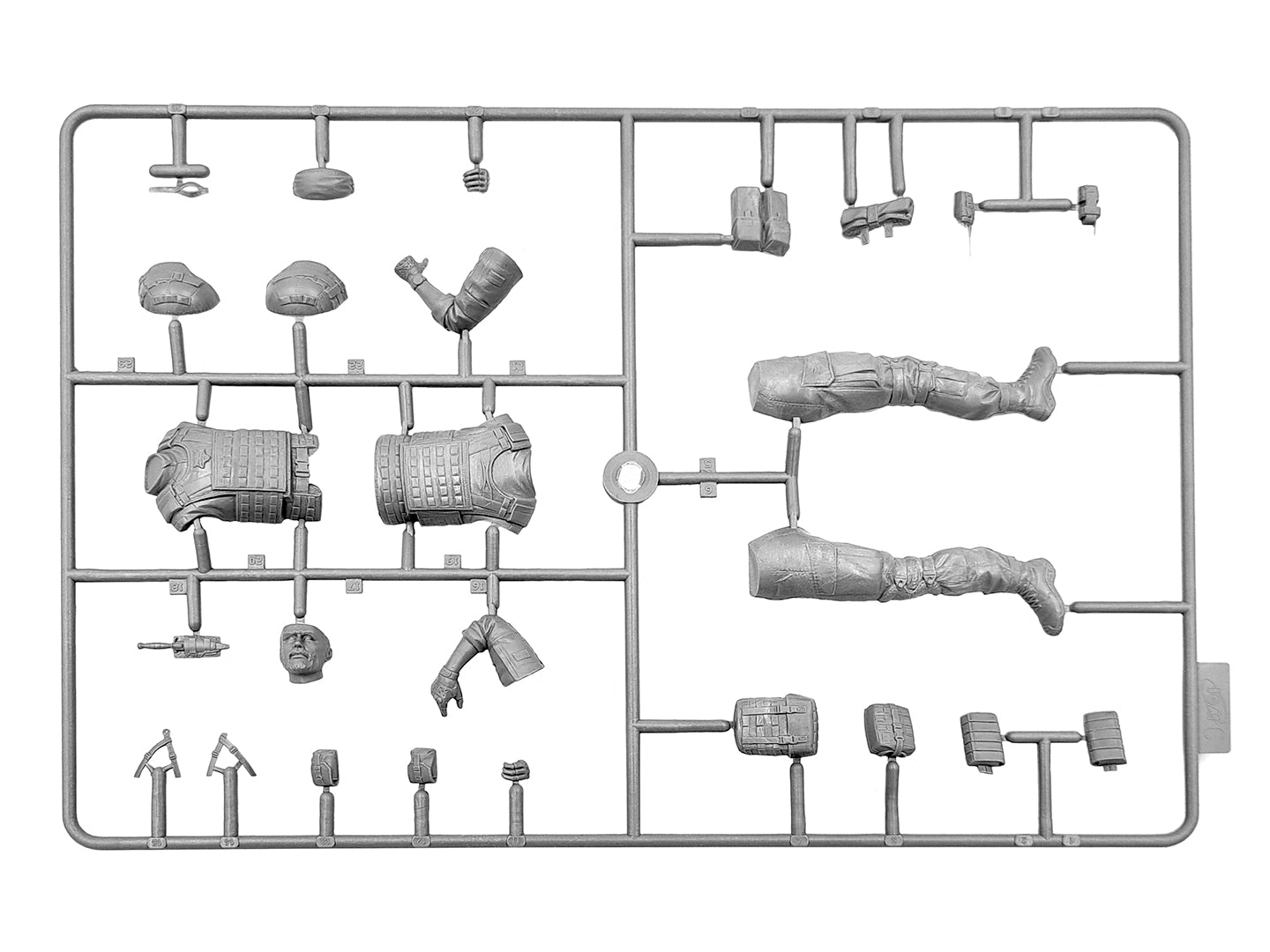 ICM16104 Scale figure modeling kit1:16 Soldier of the Armed Forces of Ukraine