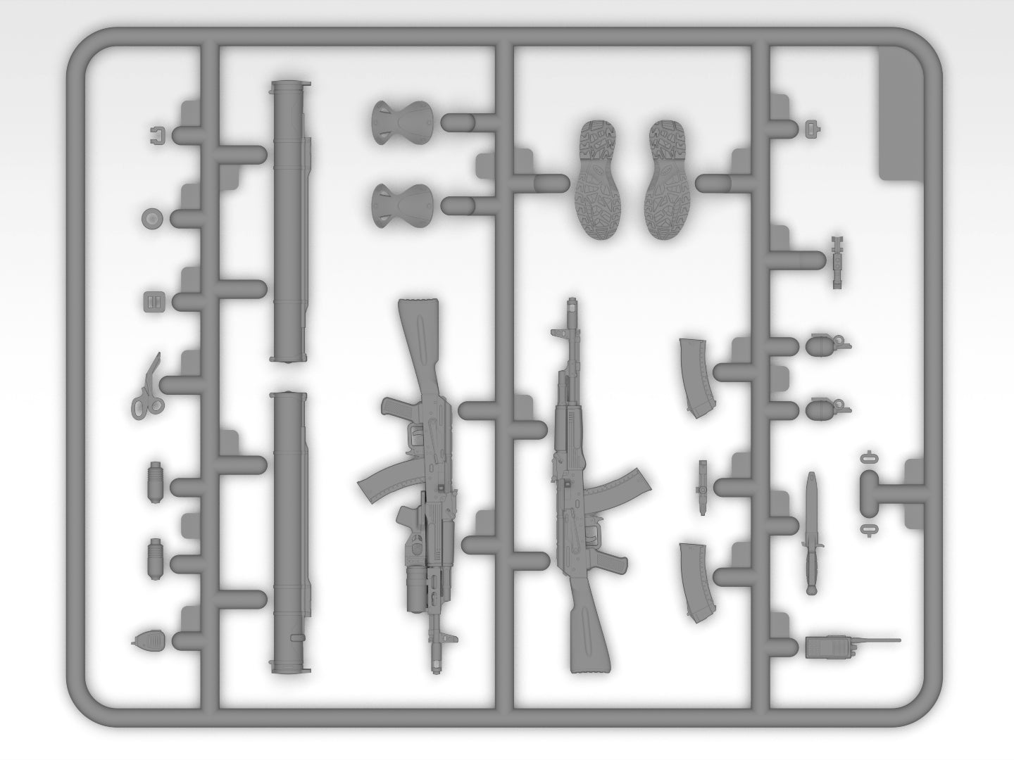 ICM16104 Scale figure modeling kit1:16 Soldier of the Armed Forces of Ukraine