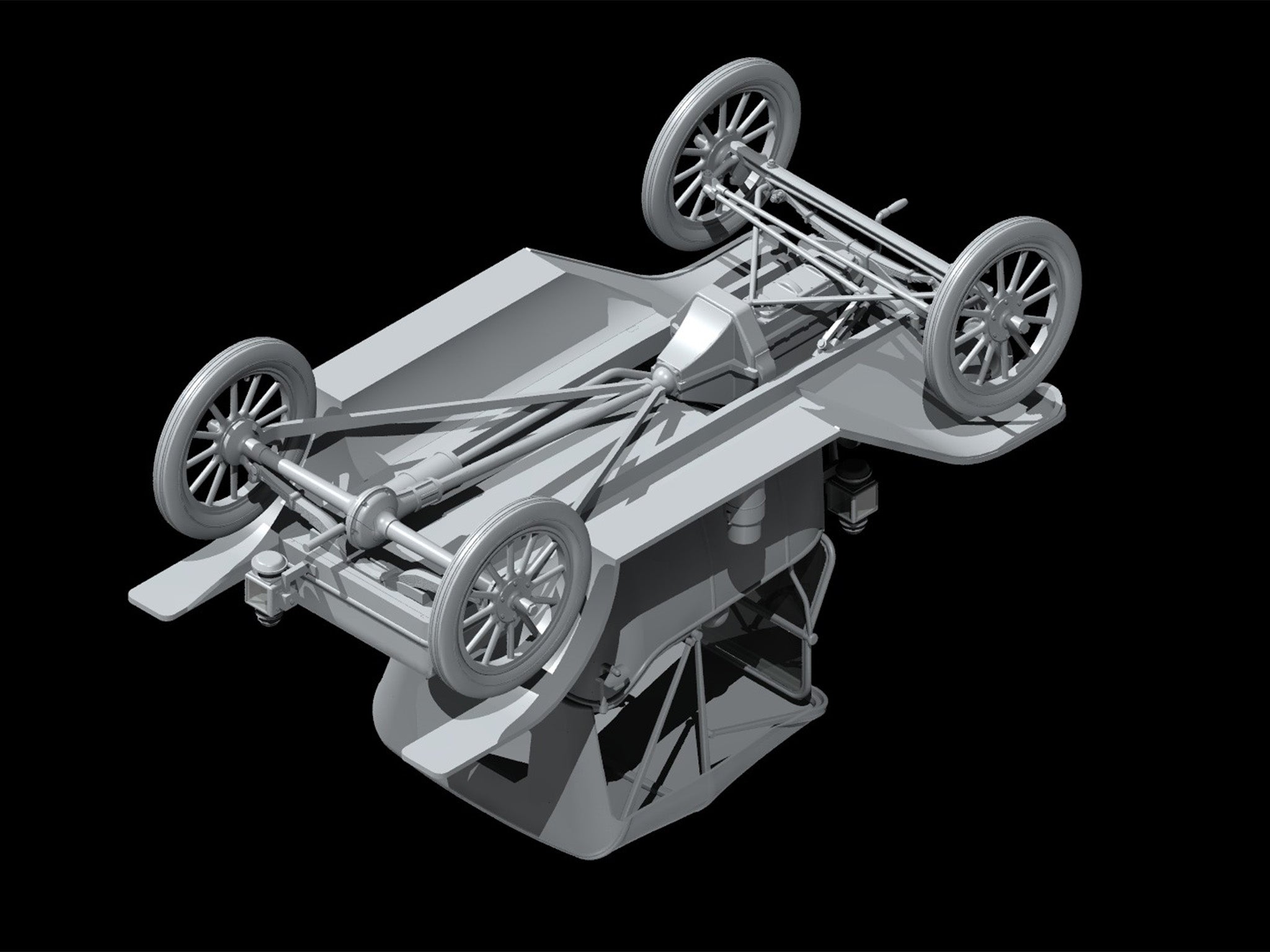 ICM 24001 Plastic model car 1:24 Model T 1913 Roadster, American passenger car