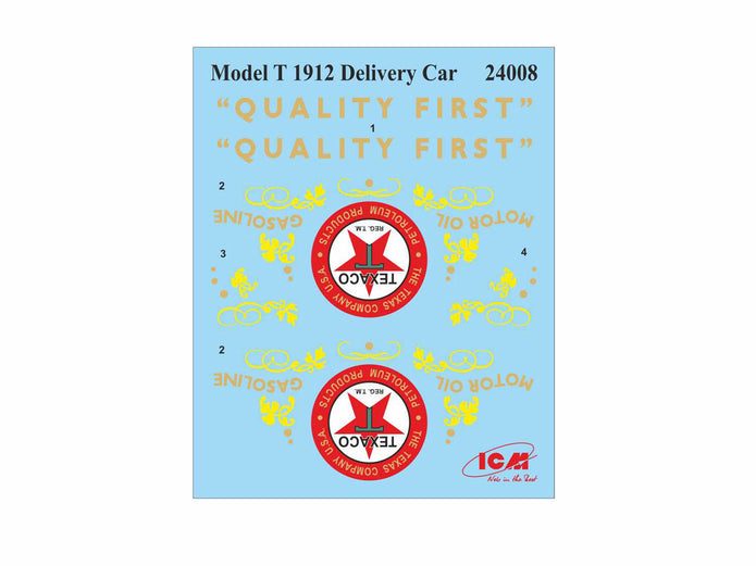 ICM 24008 Plastic model Car kit Scale 1:24 Model T 1912 Light Delivery Car