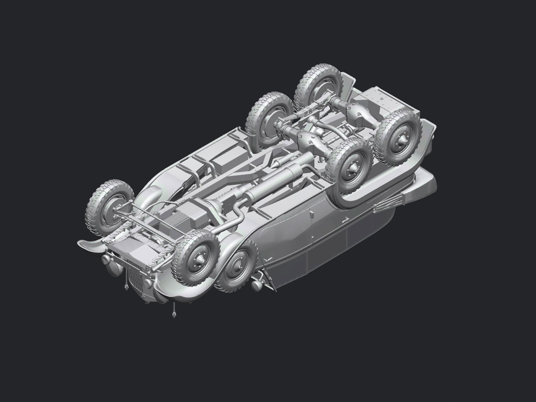 ICM 24011 Scale model kit 1:24 Typ G4 1935 production WWII German personnel car