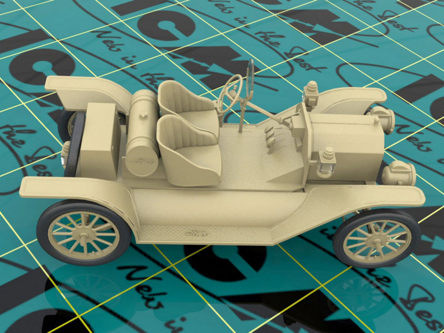 ICM 24015 Plastic model kit Scale 1:24 Model T 1913 Speedster American Sport Car