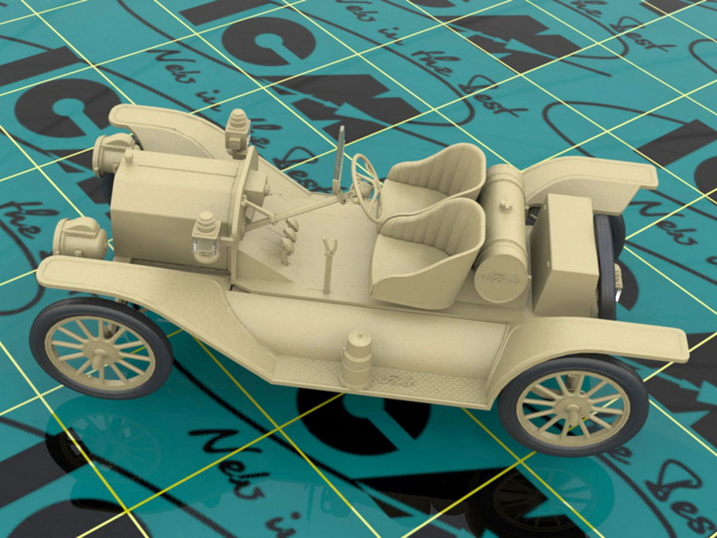 ICM 24015 Plastic model kit Scale 1:24 Model T 1913 Speedster American Sport Car