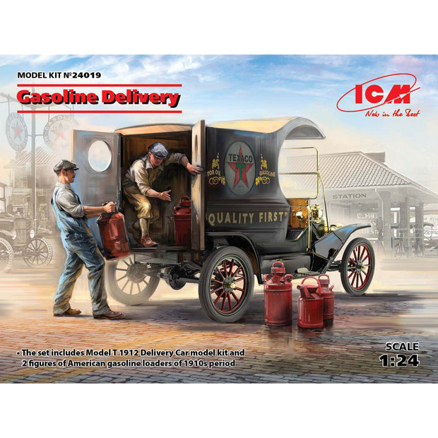 ICM 24019 Scale 1:24 Gasoline delivery, Model T 1912 Delivery Car with American