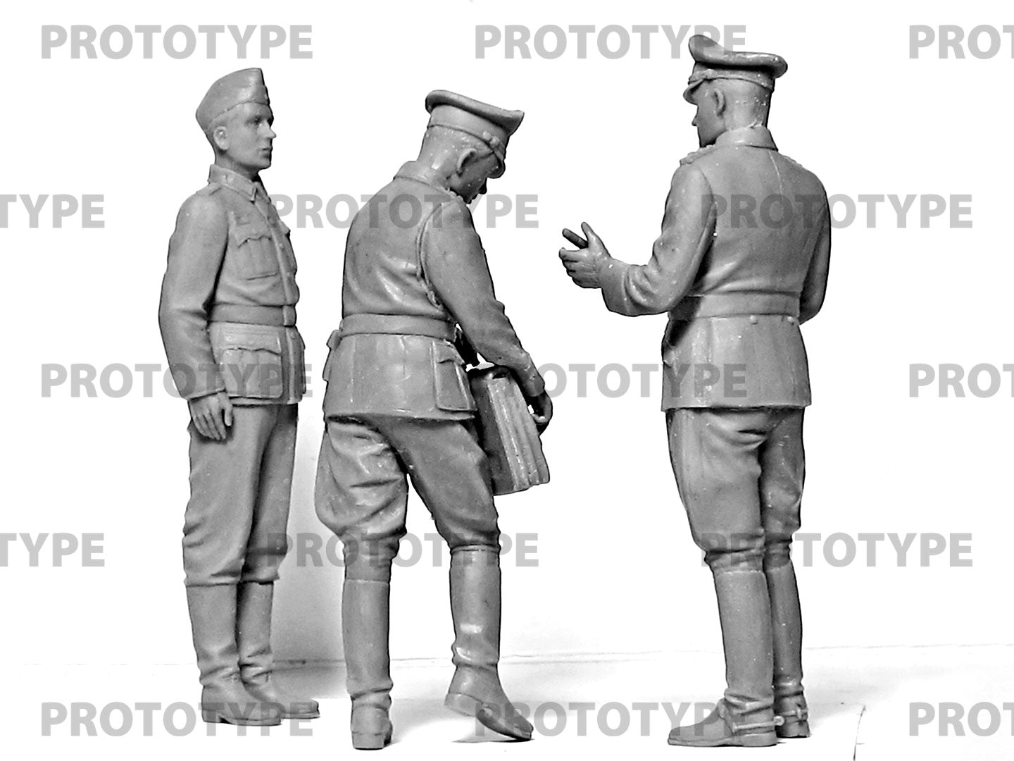 ICM 24020 Scale figure modeling 1:24 WWII German Staff Personnel Plastic model