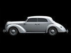 ICM 24023 Plastic model car kit 1:24 Admiral Saloon, WWII German passenger car