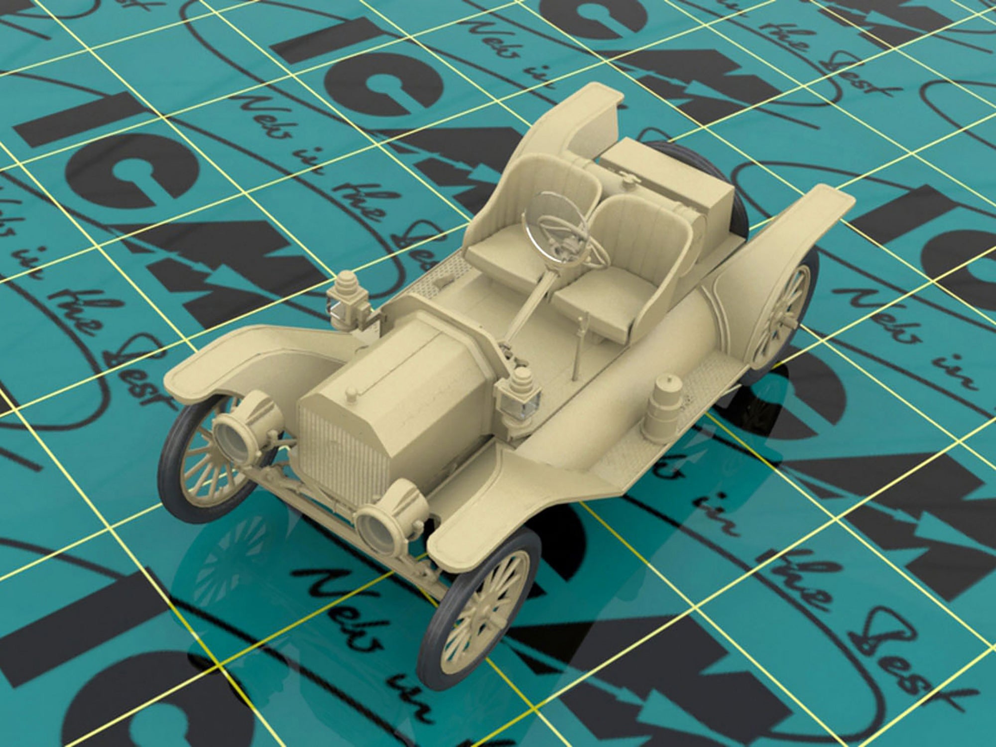 ICM 24026 Scale model 1:24 ModelT 1913 Speedster with American Sport Car Drivers