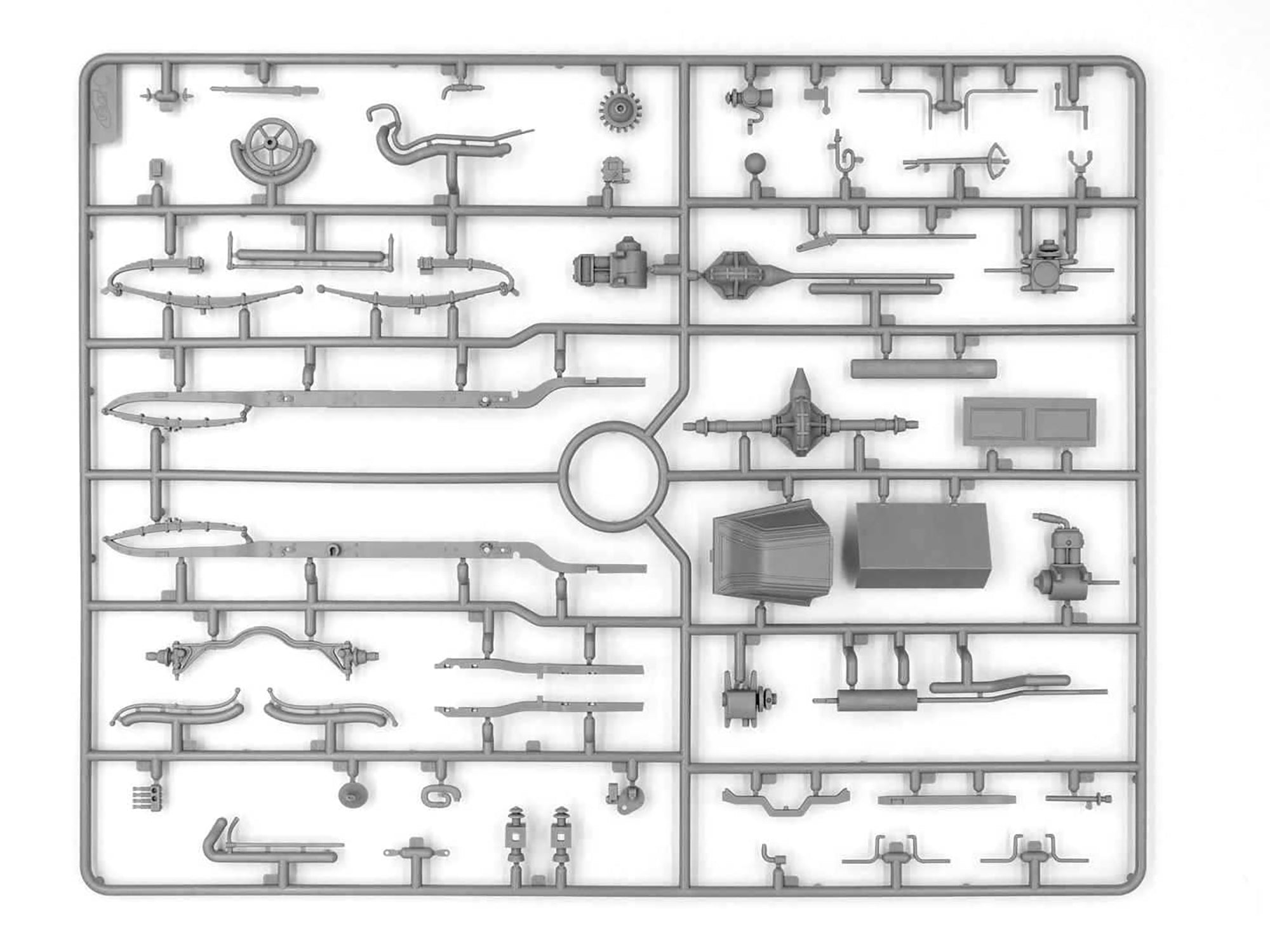 ICM 24030 Plastic model car kit 1:24 Type AG 1910 Paris Taxi - modelling kit