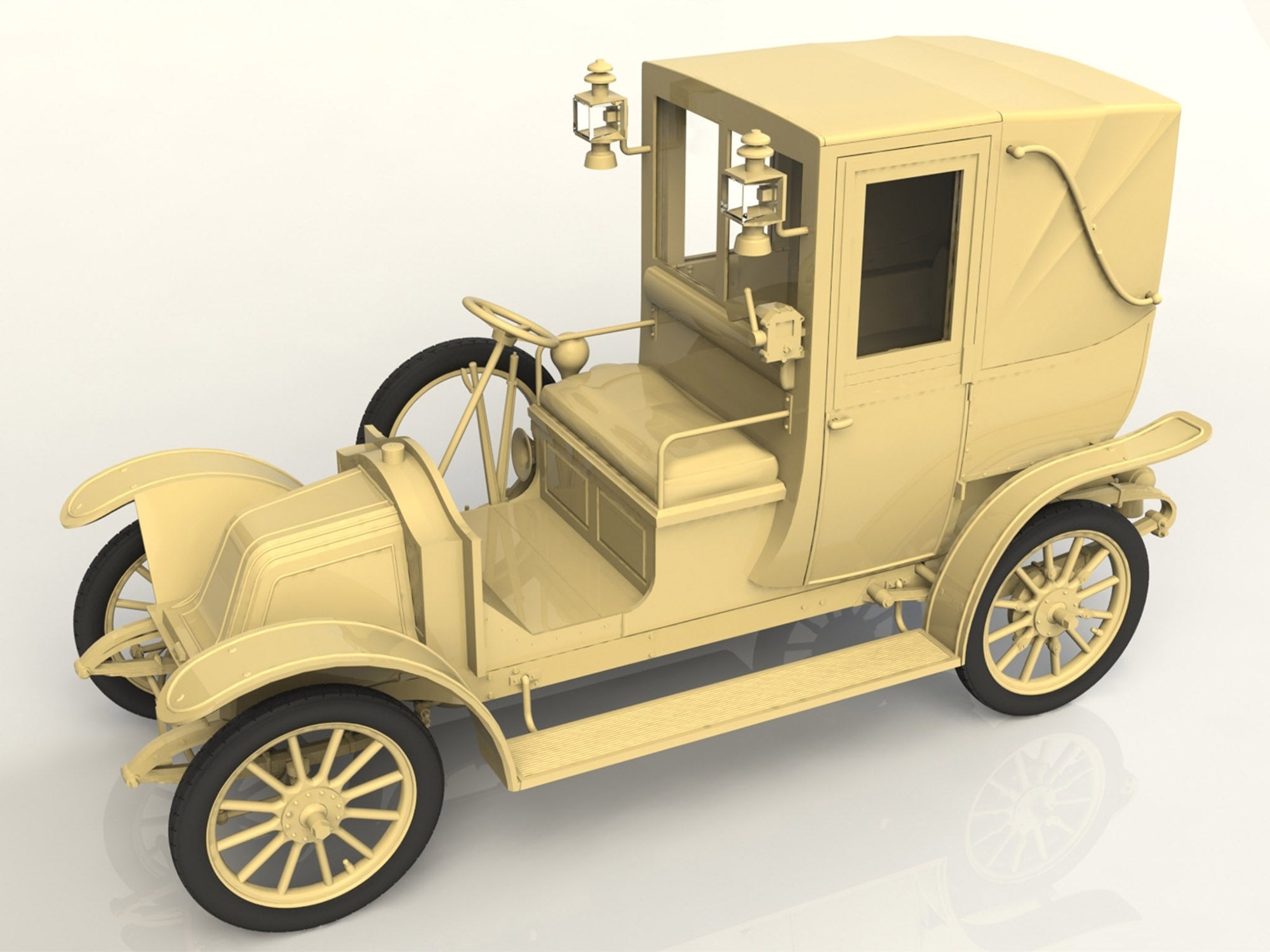 ICM 24031 Plastic model kit Scale 1:24 Type AG 1910 London Taxi - modelling kit