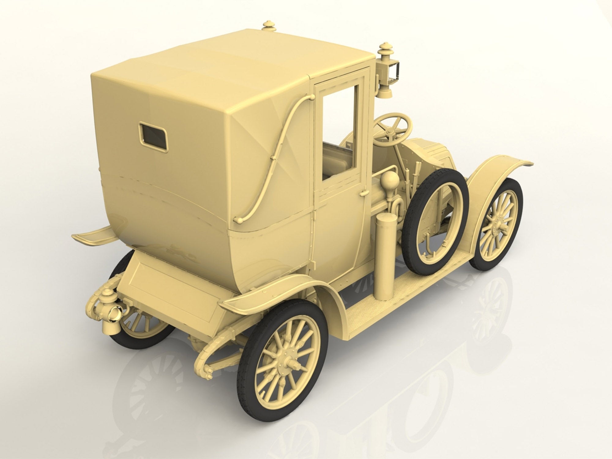 ICM 24031 Plastic model kit Scale 1:24 Type AG 1910 London Taxi - modelling kit