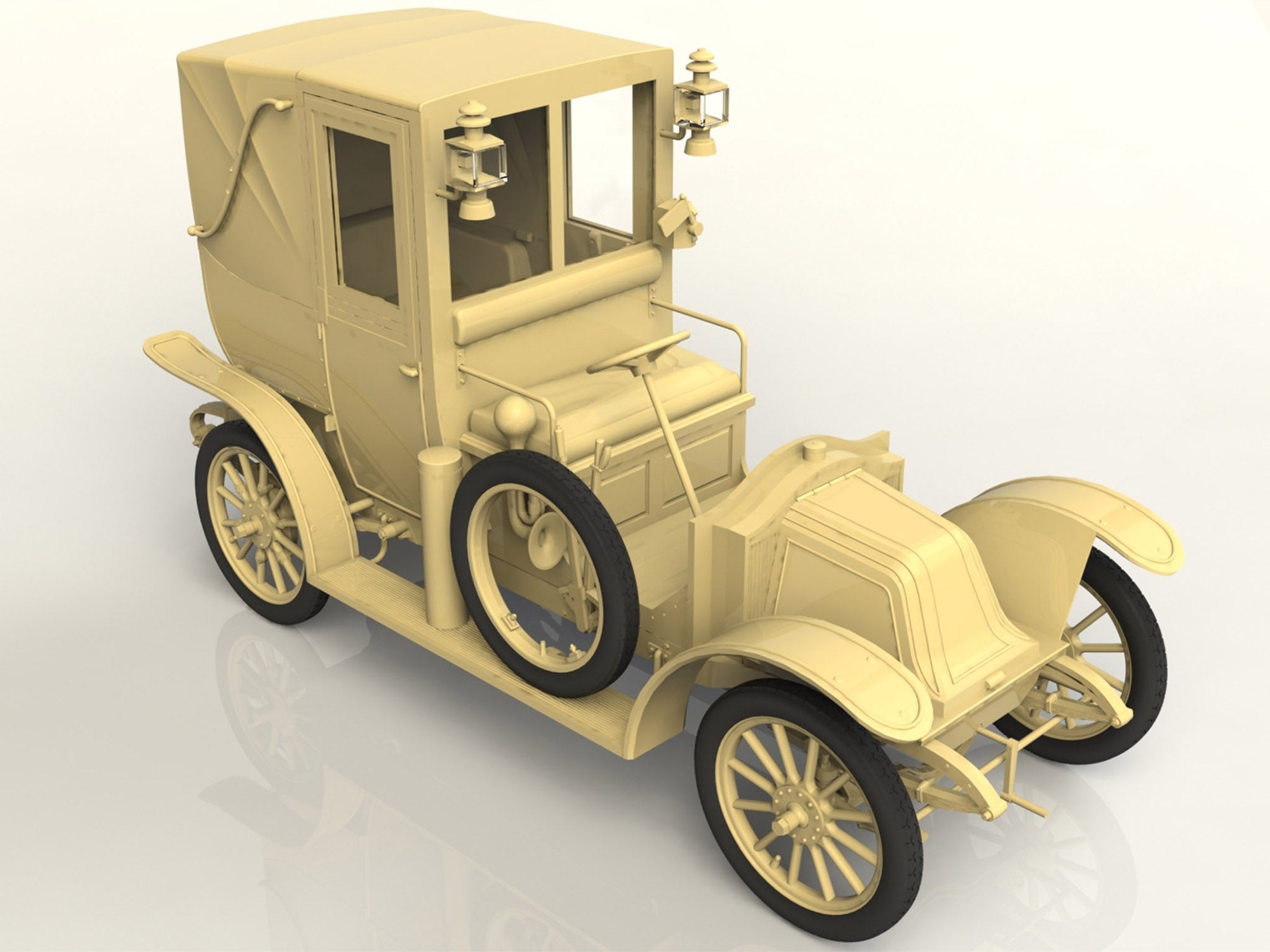 ICM 24031 Plastic model kit Scale 1:24 Type AG 1910 London Taxi - modelling kit